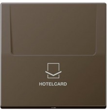 Накладка-картодержатель для балансирных механизмов 531U, 532U, 533U, 534U; термопласт; латунь antik; Messing  ME2990CARDAT  Jung