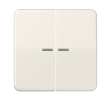 Клавиши для сдвоенных выключателей с подсветкой; слоновая кость  CD595KO5  Jung