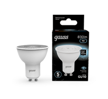 Лампа светодиодная MR16 9W 830lm 4100K GU10 LED 1/10/100  101506209  Gauss