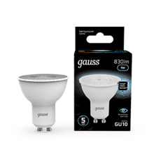 Лампа светодиодная MR16 9W 830lm 4100K GU10 LED 1/10/100  101506209  Gauss