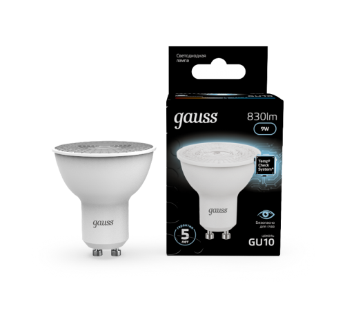 Лампа светодиодная MR16 9W 830lm 4100K GU10 LED 1/10/100  101506209  Gauss