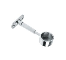 Крепление труб к стене регулируемое торцевое, хром (1 шт) - пакет   127437  Tech-KREP