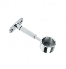 Крепление труб к стене регулируемое торцевое, хром (1 шт) - пакет   127437  Tech-KREP