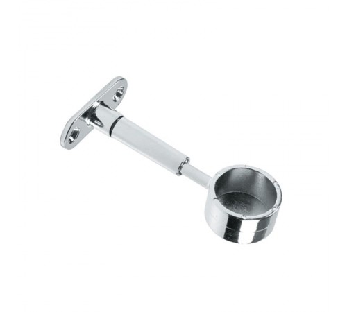 Крепление труб к стене регулируемое торцевое, хром (1 шт) - пакет   127437  Tech-KREP