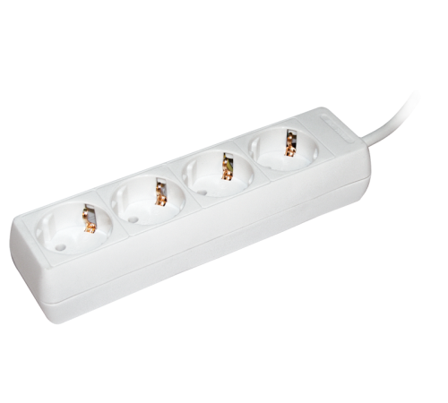 Удлинитель  У04  4 места 2Р+PЕ/3метра  3х1мм2  16А/250В     WYP10-16-04-03-Z-N  IEK