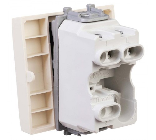 Выключатель "Ванильная дымка", "Avanti", 16A, 2 мод.  4405102  DKC