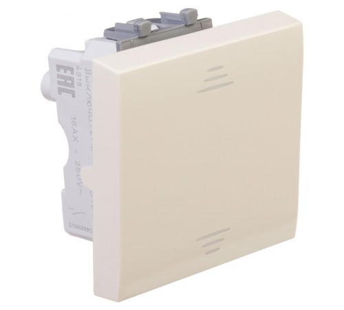 Выключатель "Ванильная дымка", "Avanti", 16A, 2 мод.  4405102  DKC