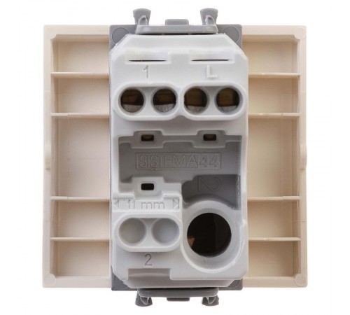 Выключатель "Ванильная дымка", "Avanti", 16A, 2 мод.  4405102  DKC