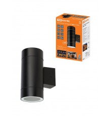 Светильник накладной 2*GX53 Тубо, 230 В, H200 мм, алюм/черный, вверх/вниз, IP65,  SQ0345-1205  TDM