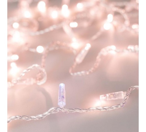 Светодиодная гирлянда ARD-STRING-CLASSIC-10000-CLEAR-100LED-FLASH Rose Gold (230V, 7W) (Ardecoled, IP65)  025790  Arlight