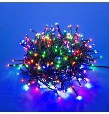 Гирлянда светодиодная  с контр. Фейерверк  ULD-S0600-400/DGA MULTI IP20 FIRECRACKER  6м. 400 диодов мультиколор шнур зеленый  UL-00005478  Uniel