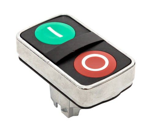 Исполнительный механизм кнопки XB4 "пуск-стоп"  плоский  возвратный без фиксации, с подсветкой EKF PROxima    XB4BL84   EKF 