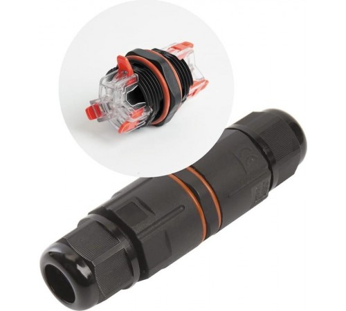 Соединитель-коннектор 3-контакт, с СМК221 пружинным контактом, водонепроницаемый, LD533  49190  STEKKER