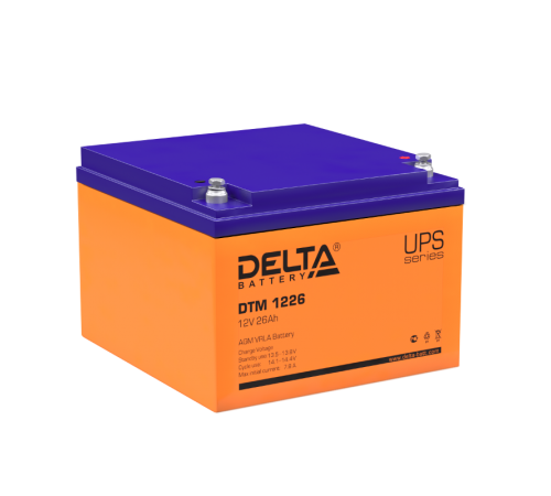 Акумуляторная батарея UPS серии DTM 1226  12В/26Ач  DTM 1226  DELTA