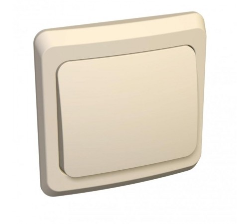 Этюд Кремовый С/У Переключатель 1-клавишный  BC10-004K  SE