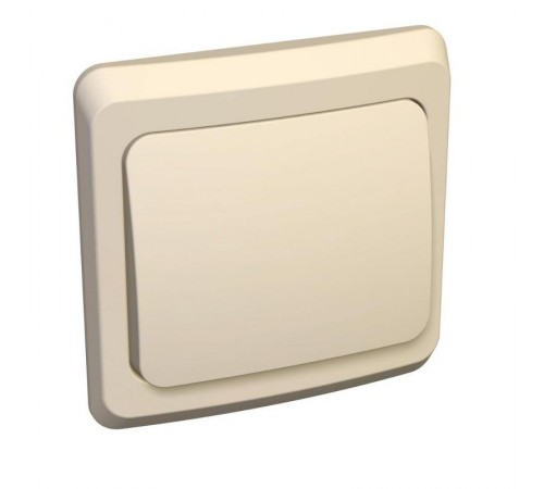 Этюд Кремовый С/У Выключатель кнопочный 1-клавишный  KC10-001K  SE