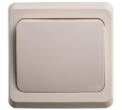 Этюд Кремовый С/У Выключатель кнопочный 1-клавишный  KC10-001K  SE