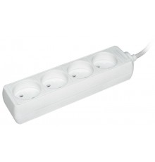 Удлинитель У4 4 места 2Р/1,5 метра 2х0.75мм2 10А/250В  WYP10-06-04-01-N  IEK