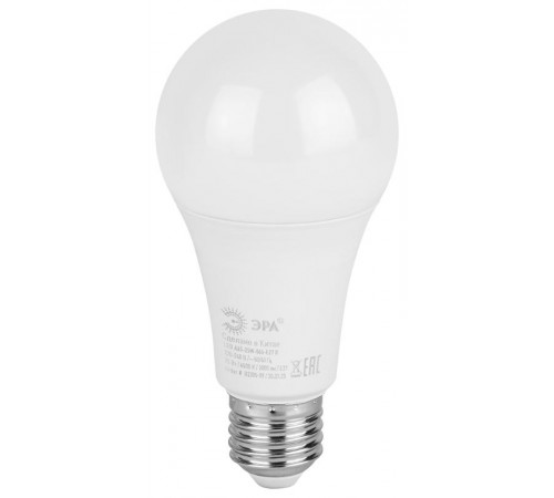 Лампа светодиодная LED A65-25W-865-E27 R (диод, груша, 25Вт, холодный, E27) (10/100/1200)  Б0048011  ЭРА