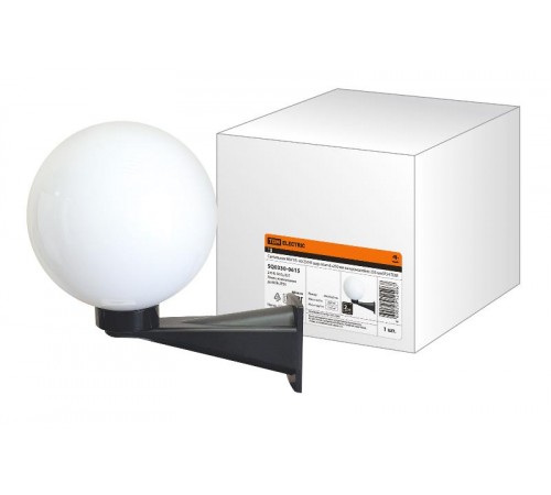 Светильник садово-парковый НБУ 03- 60-250-К шар опал d=250 мм на кронштейне 235 мм IP54  SQ0330-0615  TDM