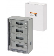 Бокс пластиковый навесной ЩРН-П-60 модулей, прозр. крышка, ABS, IP65, от -45 до +75 °С (400х600х200)  SQ0933-0218  TDM