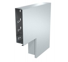 Плоский угол с крышкой кабельного канала LKM 60x200 мм (сталь) (LKM F60200FS)  6248020  OBO Bettermann