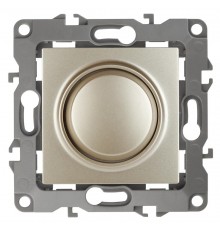 Светорегулятор поворотно-нажимной 12-4101-04  , 400ВА 230В,  шампань  Б0014738  ЭРА