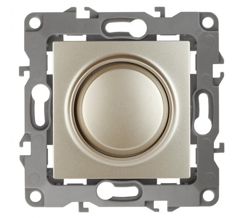 Светорегулятор поворотно-нажимной 12-4101-04  , 400ВА 230В,  шампань  Б0014738  ЭРА