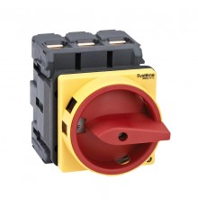 Выключатель-Разъединитель 3P 100A IP20 с красной рукояткой на дверцу 4 винтами с замком  MSD100310R  SE