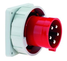 Вилка встраиваемая 63A 5р(3P+N+PE) 6h 400V IP67 фланец 110х106 2838 I 2838-Bals I Bals