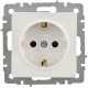 BRITE Розетка с заземлением со шторками 16А РС14-1-0-БрБ белый  BR-R14-16-K01-PRO  IEK