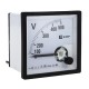Вольтметр VM-A721 аналоговый на панель 72х72 (квадратный вырез) 300В прямое подключение EKF PROxima  vma-721-300  EKF