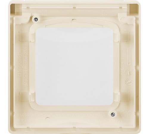 Inspiria Слоновая кость Рамка с защитной крышкой IP44  673921  Legrand