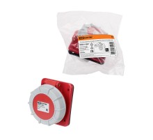 Розетка скрытой установки угловая IP67 63А 3Р+РЕ 380В  SQ0611-0061  TDM