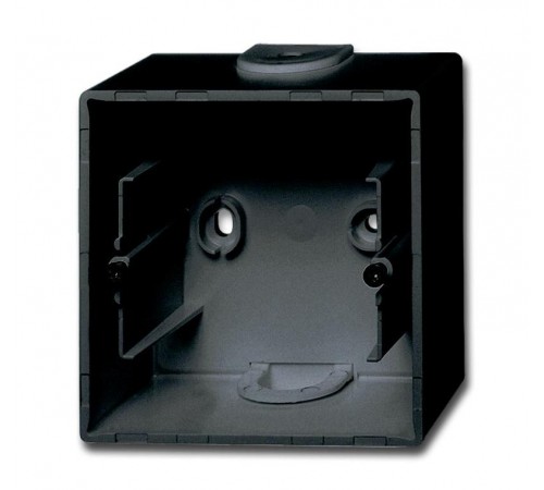ABB Basic 55 Шато (чёрный) Коробка для открытого монтажа, 1-постовая  1799-0-0965   2CKA001799A0965  ABB