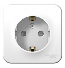 Blanca Белый О/У Розетка с заземлением со шторками, 16А, 250В  BLNRA011101  SE