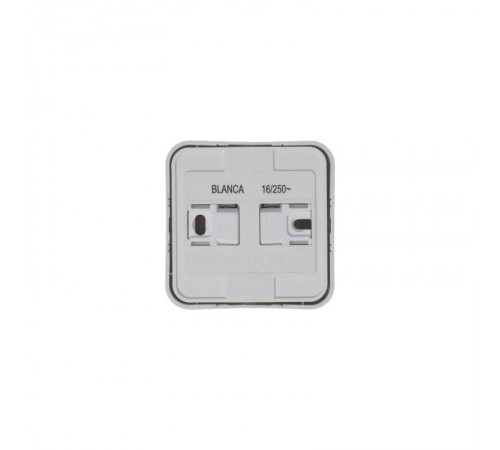 Blanca Белый О/У с изолирующей пластиной Розетка с заземлением со шторками 16А, 250В  BLNRA011111  SE