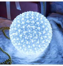 Шар светодиодный 220V, диаметр 20 см, 200 светодиодов, цвет белый  501-606  NEON-NIGHT