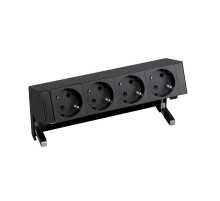 Simon S400 Настольный розеточный блок, 4x2P+E, черный, Simon 400  42404000-138  Simon