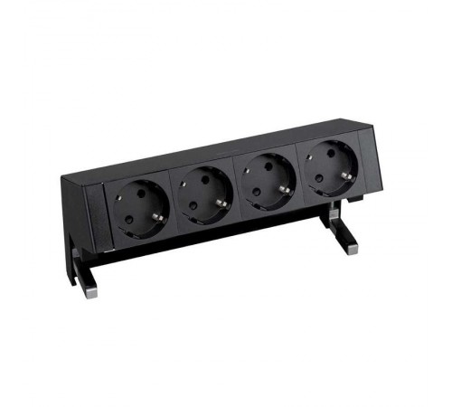 Simon S400 Настольный розеточный блок, 4x2P+E, черный, Simon 400  42404000-138  Simon