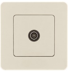 Inspiria Слоновая кость Розетка телевизионная TV проходная С/У 14 дБ 5-862 мГц без рамки  673861  Legrand