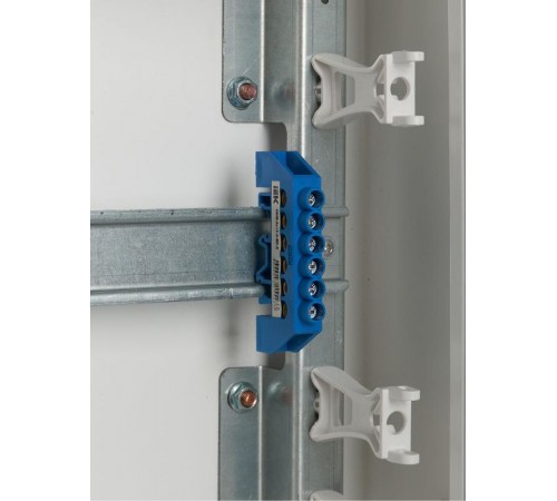 Шина N ноль в комбинированном DIN-изоляторе Стойка ШНИ-8х12-6-КС-С  YNN10-812-6DP-K07  IEK