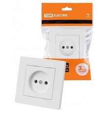 Розетка 2П 10А 250В белая "Сенеж"   SQ1816-0030  TDM