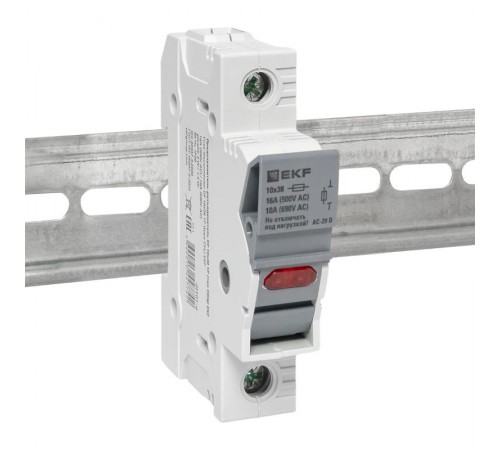 Предохранитель-разъединитель DF 10х38 1Р (тип ПВЦ)   df101-e  EKF