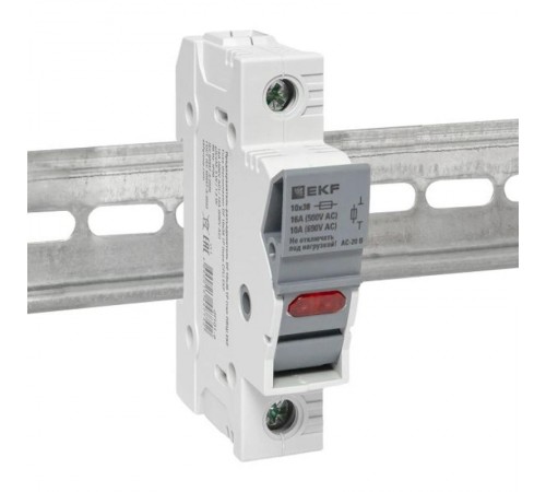 Предохранитель-разъединитель DF 10х38 1Р (тип ПВЦ)   df101-e  EKF