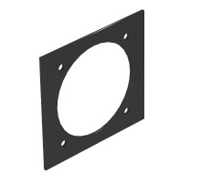 Крышка для напольного бокса Telitank для устройства CEE 94.5x88 мм (ПВХ,черный) (T12L P7S 9011)  7408204  OBO Bettermann