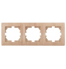 4-503-11 Intro Рамка на 3 поста, СУ, Solo, сосна  Б0043423  Intro