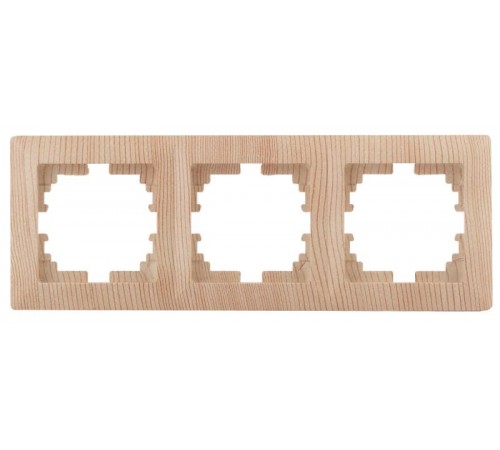 4-503-11 Intro Рамка на 3 поста, СУ, Solo, сосна  Б0043423  Intro