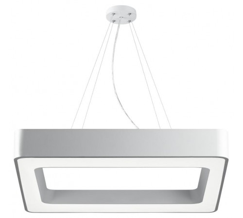 Светильник светодиодный Geometria Quadro SPO-161-W-40K-060 60Вт 4000К 5500Лм IP40 600*600*80 белый подвесной Лт  Б0058892  ЭРА