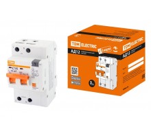 Выключатель автоматический дифференциального тока АД12 2Р 16А 10мА  SQ0204-0105  TDM